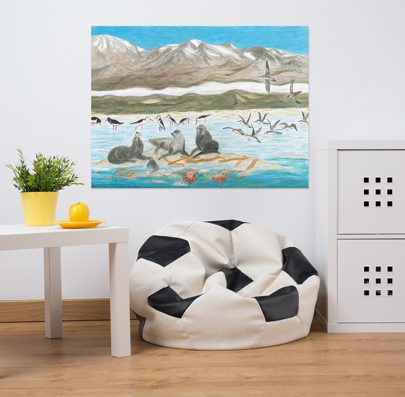 3D Arctic Sea Lion 016 Michael Sewell Wall Sticker Wallpaper AJ Wallpaper 2 
