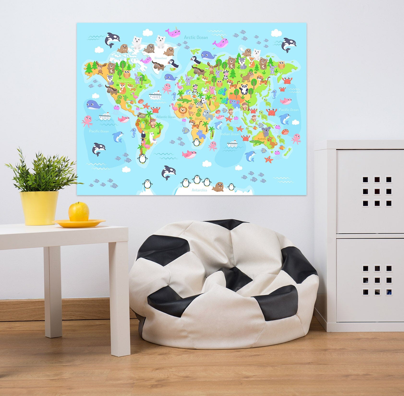 3D Beautiful Island 269 World Map Wall Sticker Wallpaper AJ Wallpaper 2 