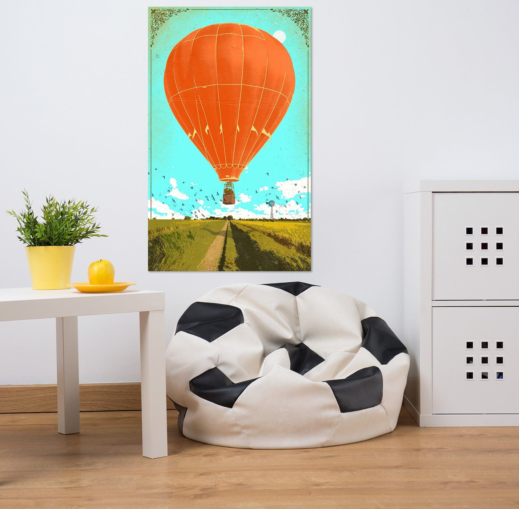 3D Hot Air Balloon 017 Showdeer Wall Sticker Wallpaper AJ Wallpaper 2 