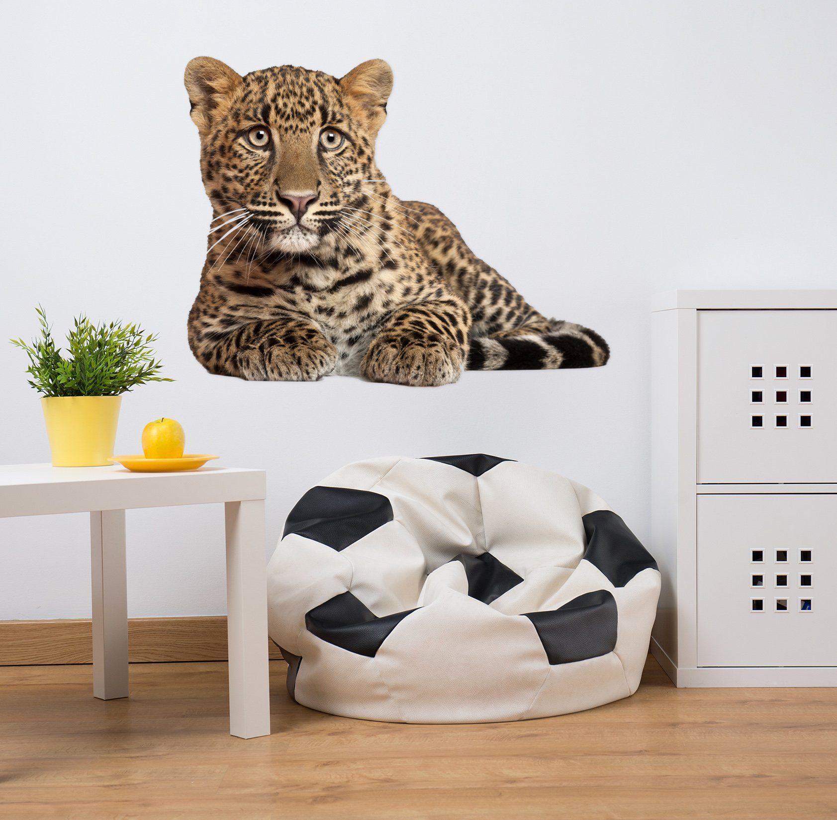 3D Leopard Looks At Your 038 Animals Wall Stickers Wallpaper AJ Wallpaper 