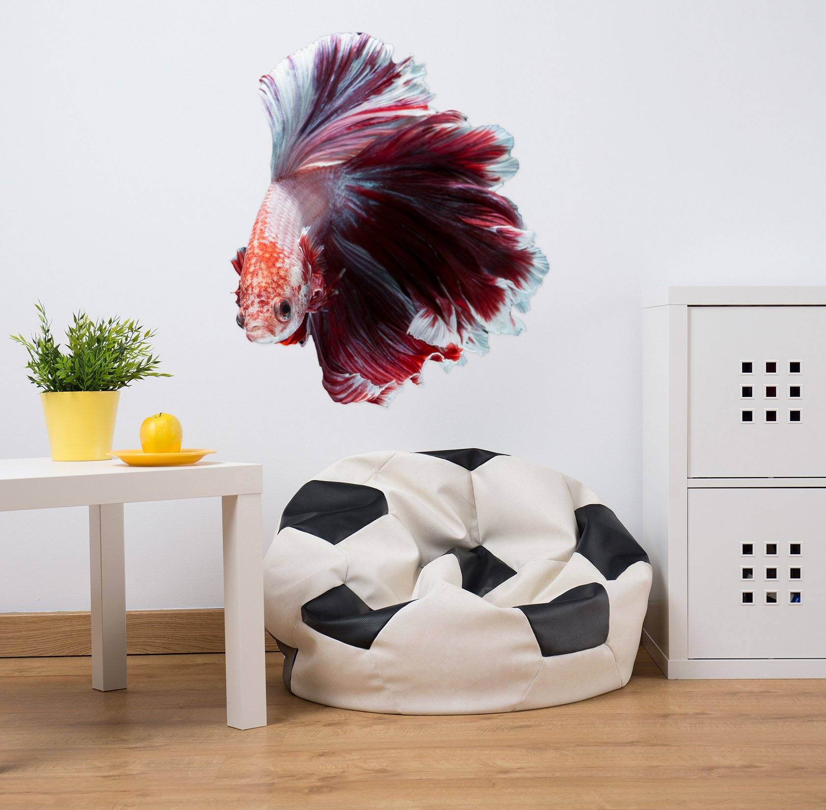 3D Beautiful Goldfish Tail 041 Animals Wall Stickers Wallpaper AJ Wallpaper 