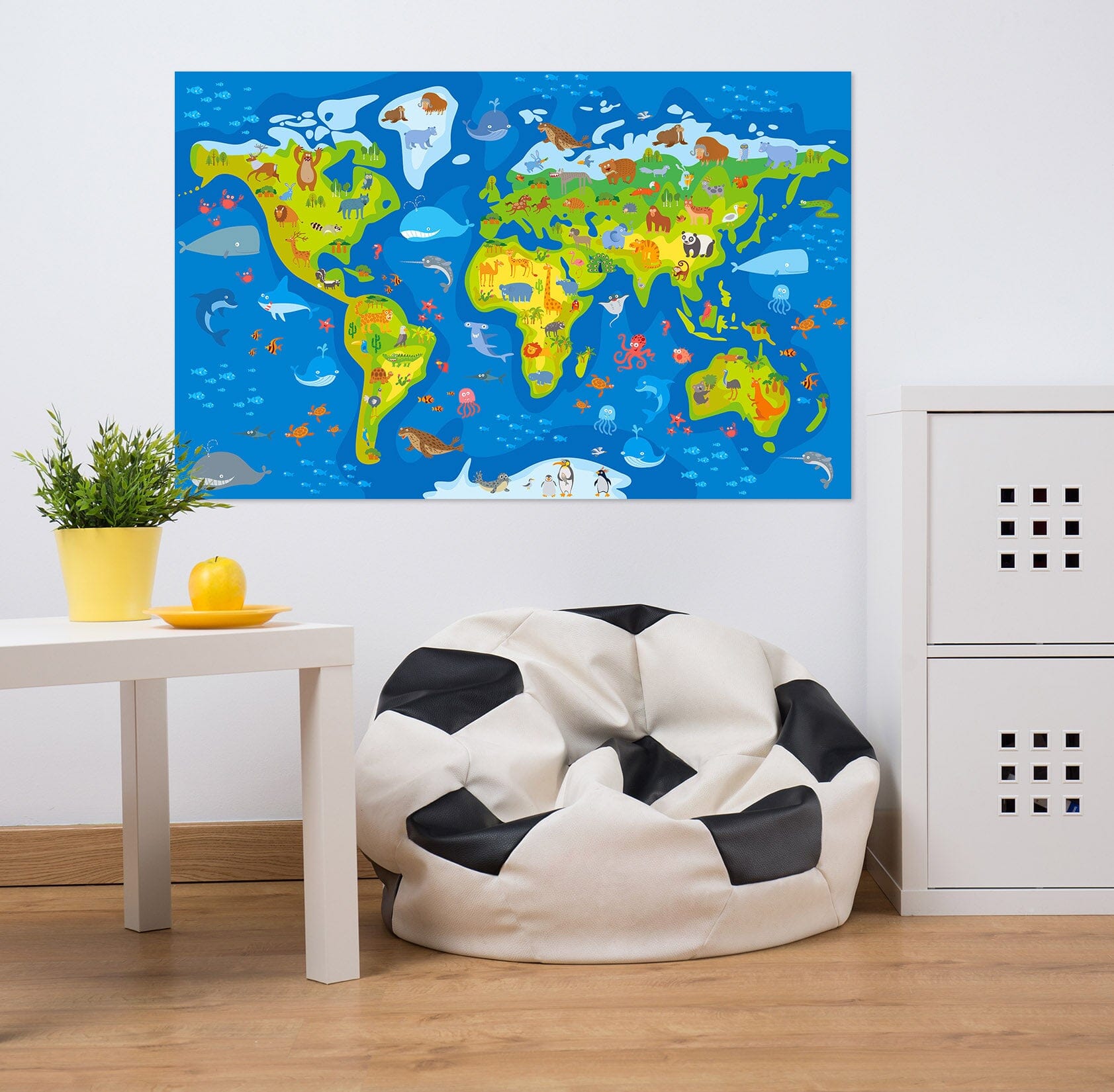 3D Sea Island 212 World Map Wall Sticker Wallpaper AJ Wallpaper 2 