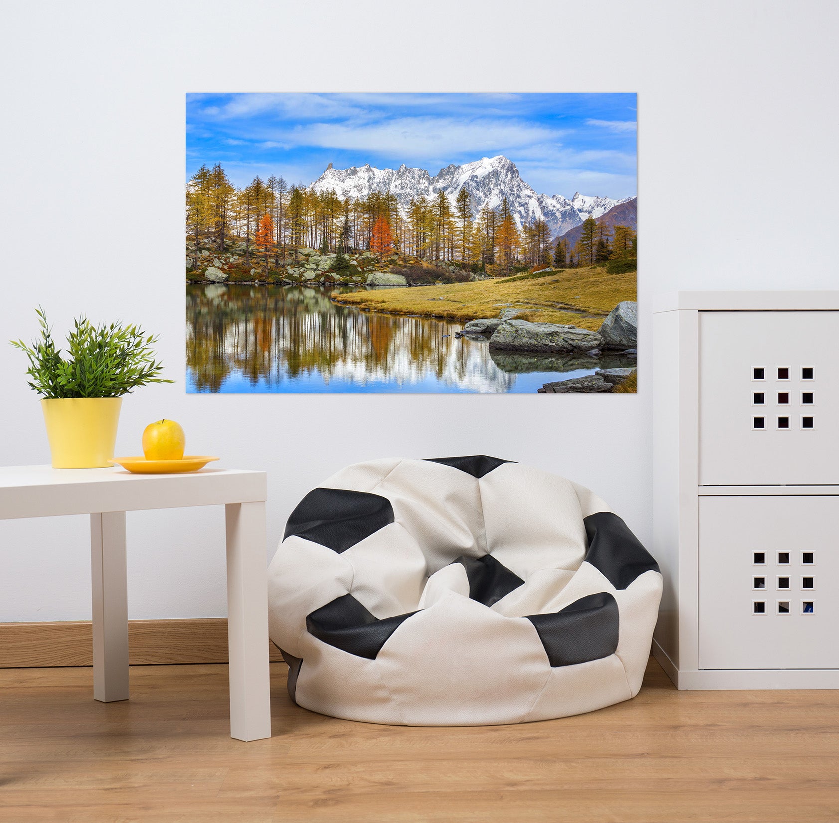 3D Valley Lake 182 Marco Carmassi Wall Sticker
