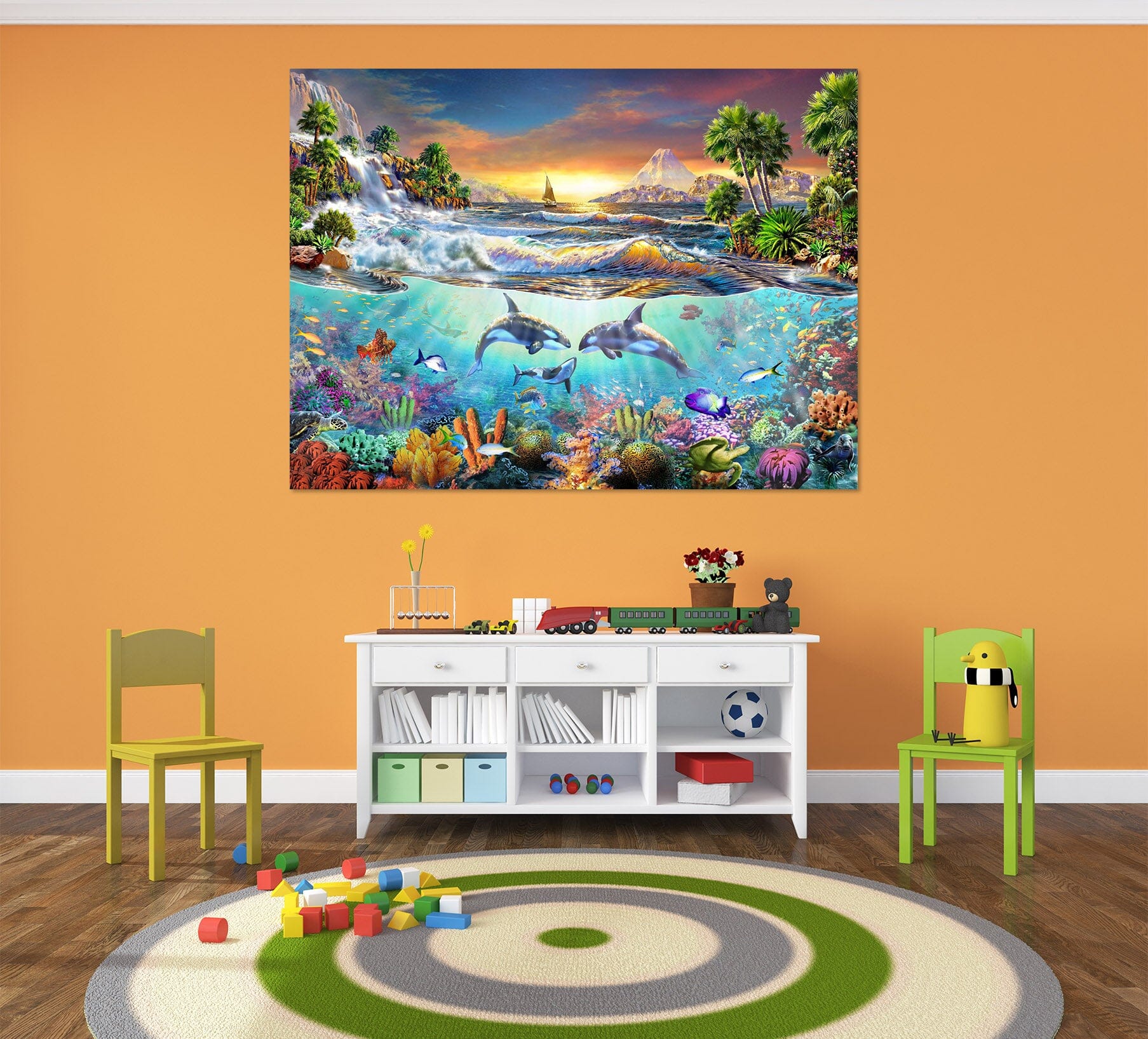 3D Beautiful Sea 003 Adrian Chesterman Wall Sticker Wallpaper AJ Wallpaper 2 