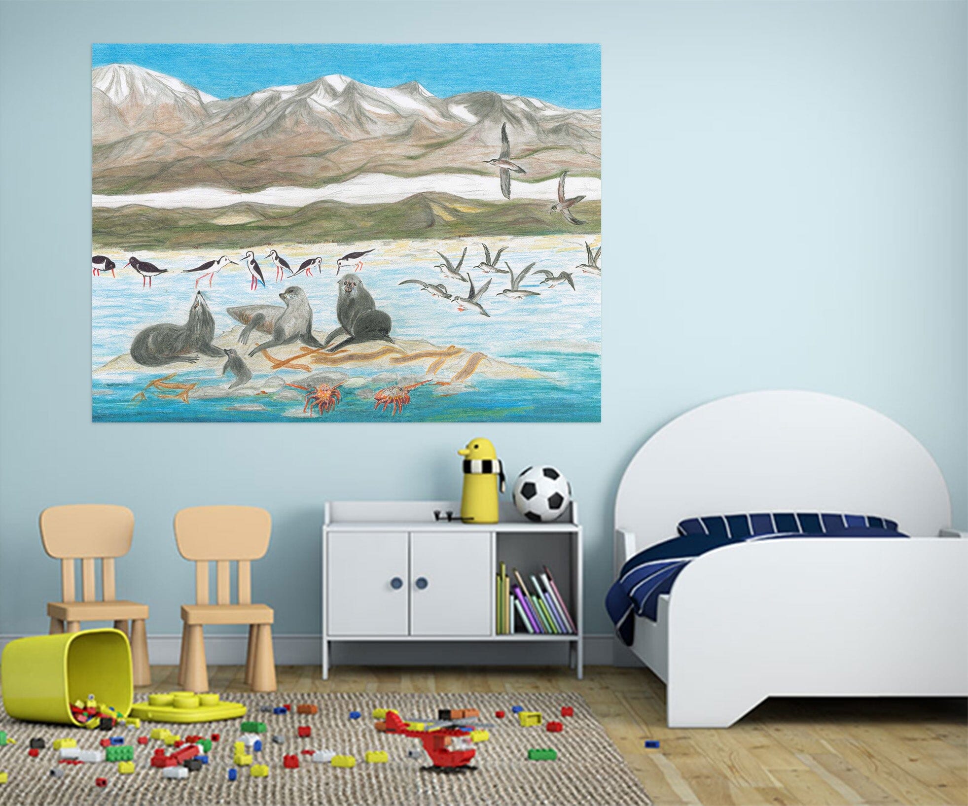 3D Arctic Sea Lion 016 Michael Sewell Wall Sticker Wallpaper AJ Wallpaper 2 