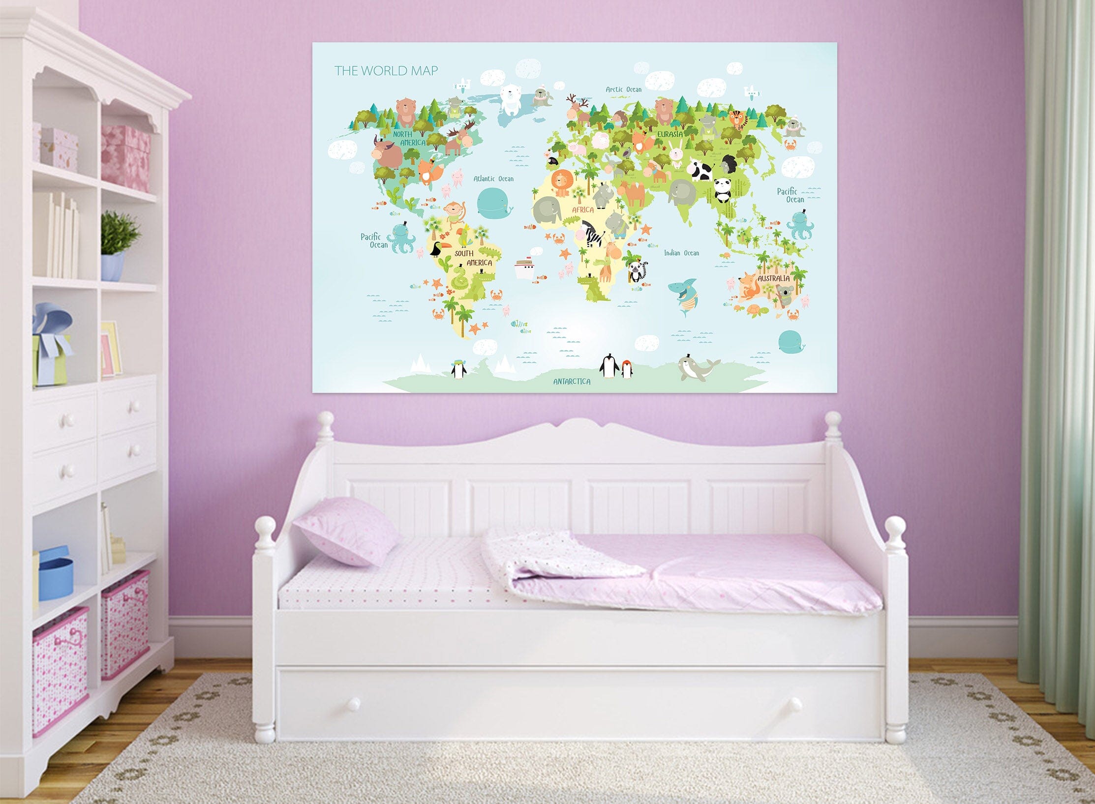 3D Rich Life 276 World Map Wall Sticker Wallpaper AJ Wallpaper 2 