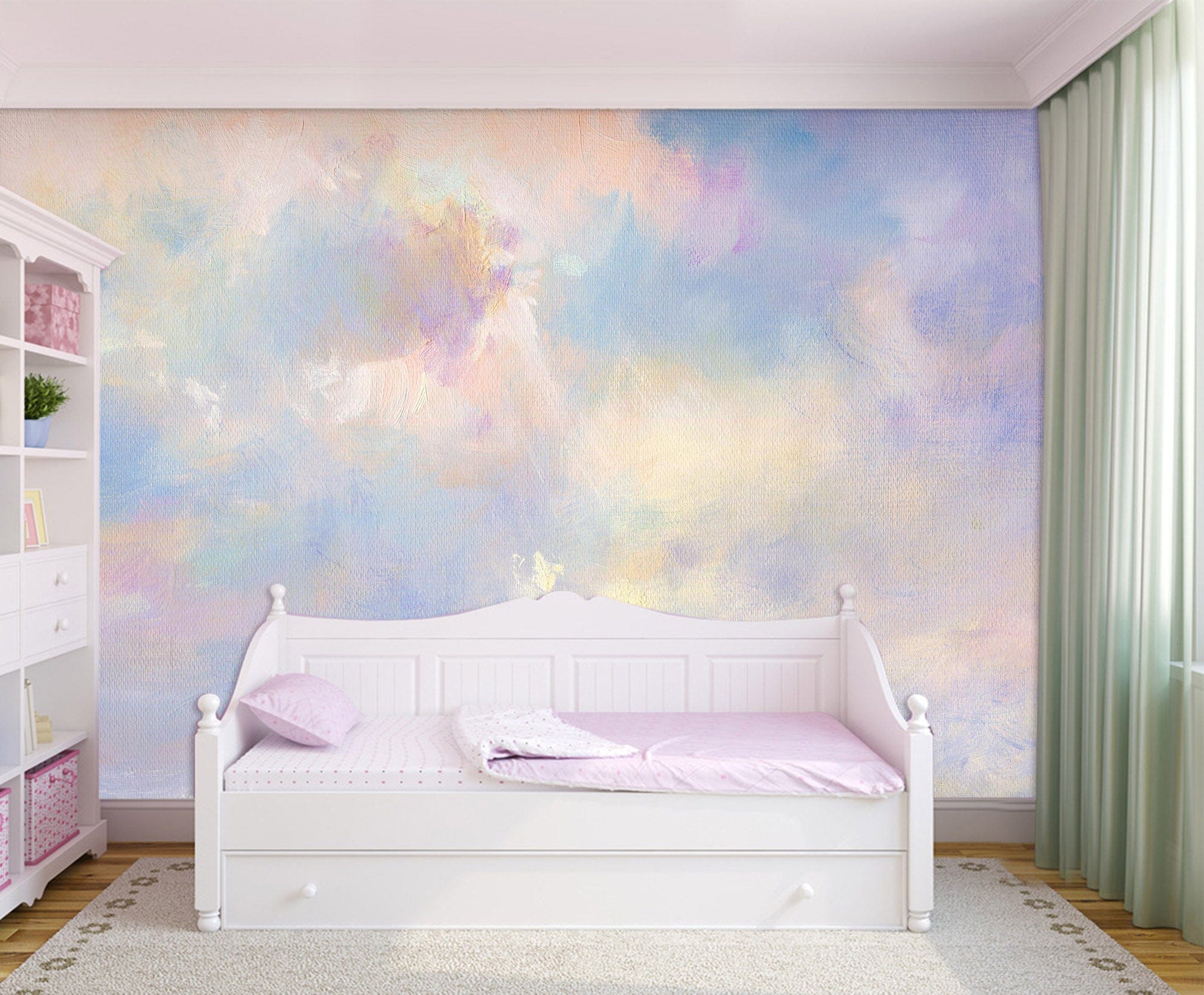3D Oil Paint Cloud 027 Wall Murals Wallpaper AJ Wallpaper 2 
