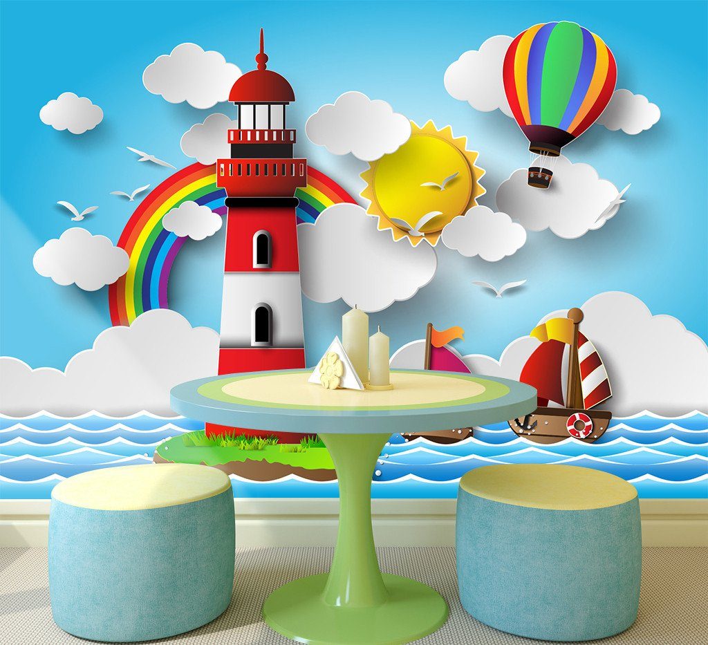 3D Sentry Post Hot Air Balloon 297 Wallpaper AJ Wallpaper 