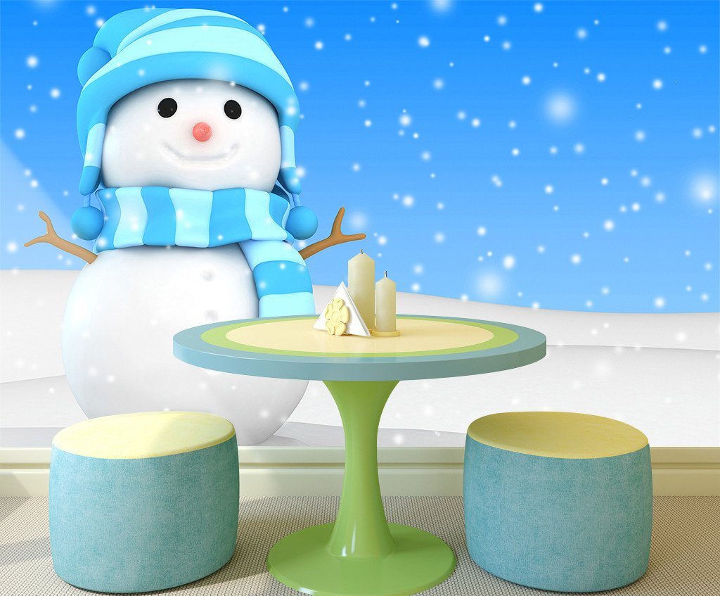 3D Snowflake Drift Snow Girl 765 Wallpaper AJ Wallpaper 