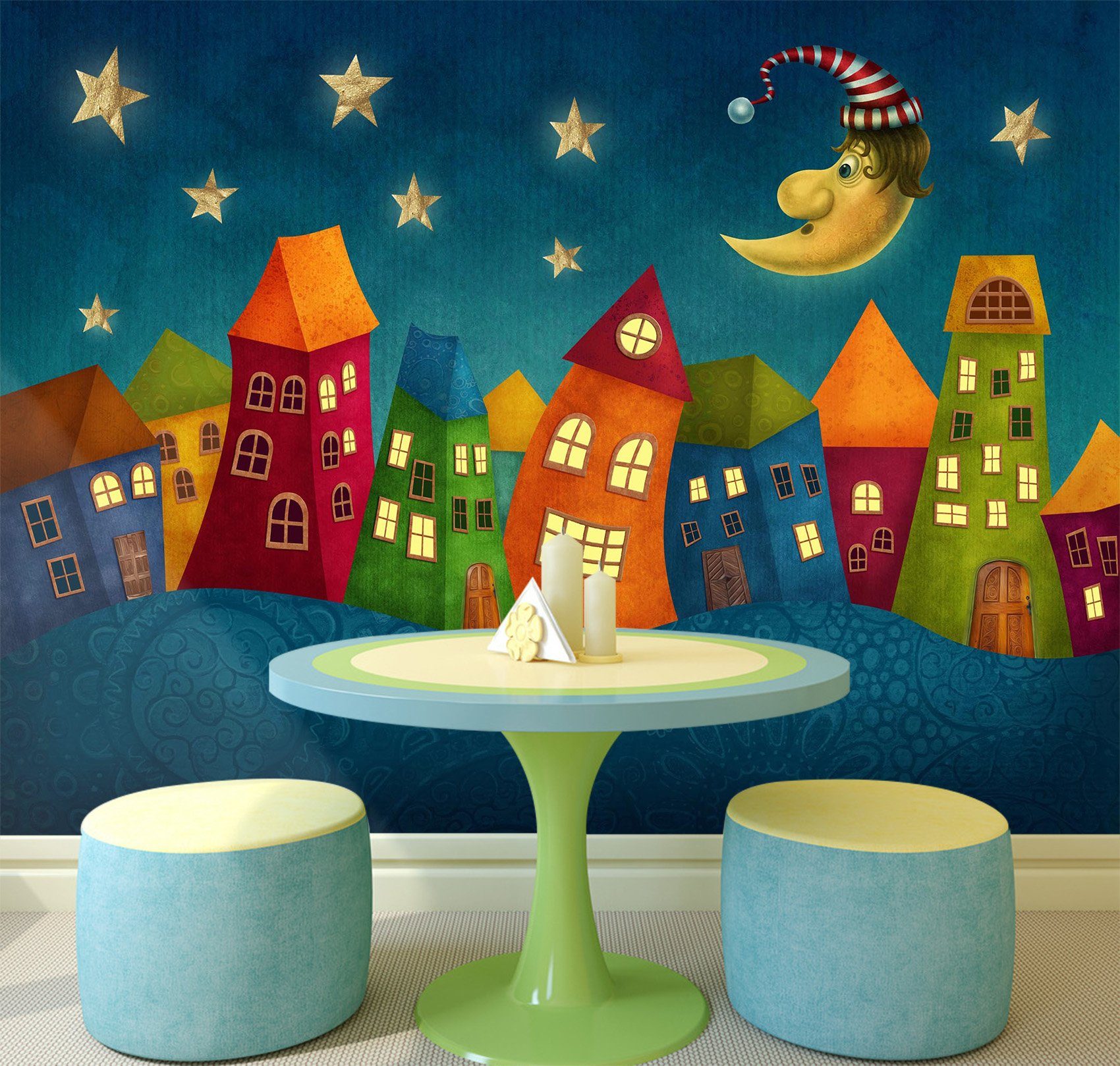 3D Moon House 766 Wallpaper AJ Wallpaper 