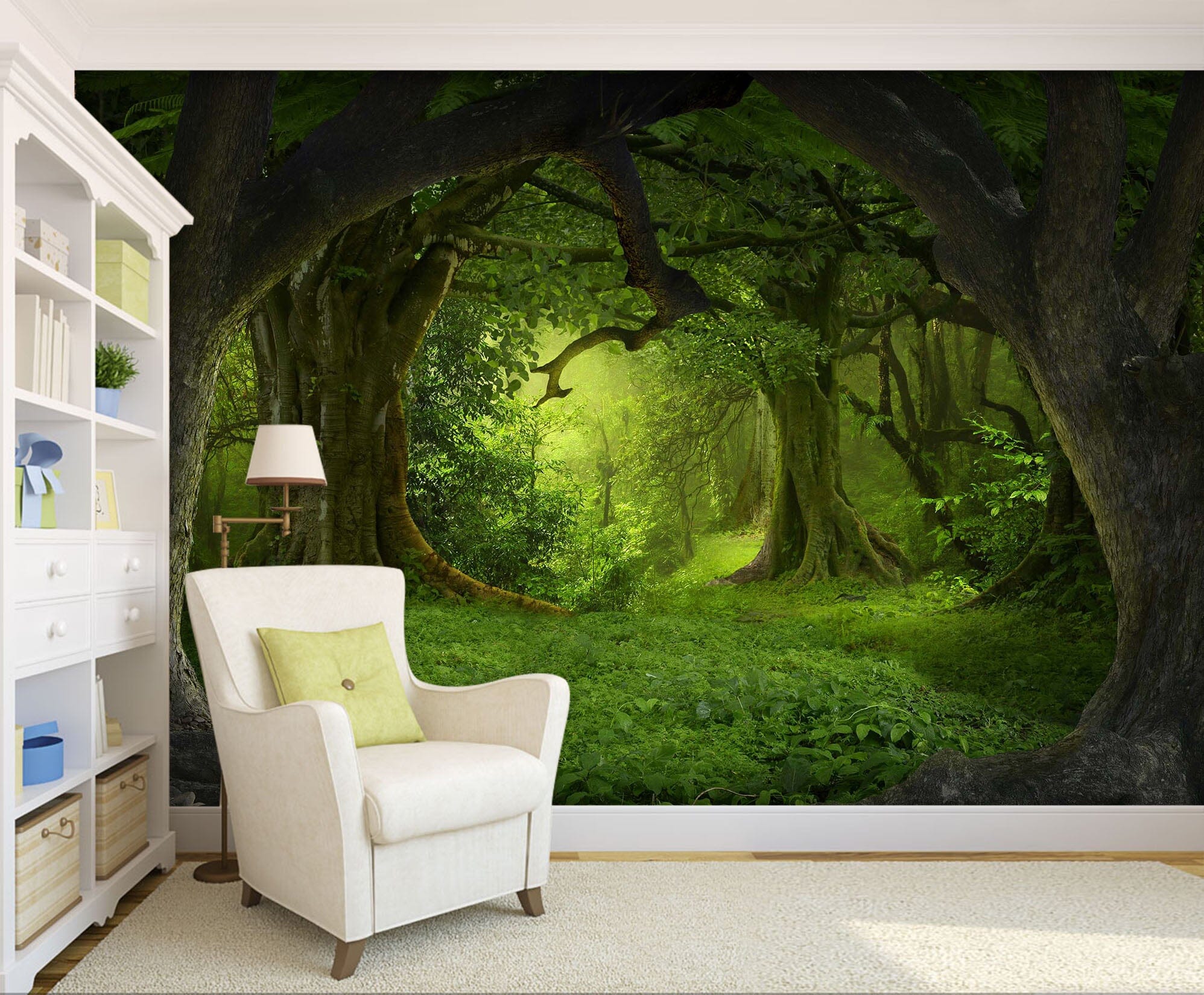 3D Green Cave 131 Wall Murals Wallpaper AJ Wallpaper 2 