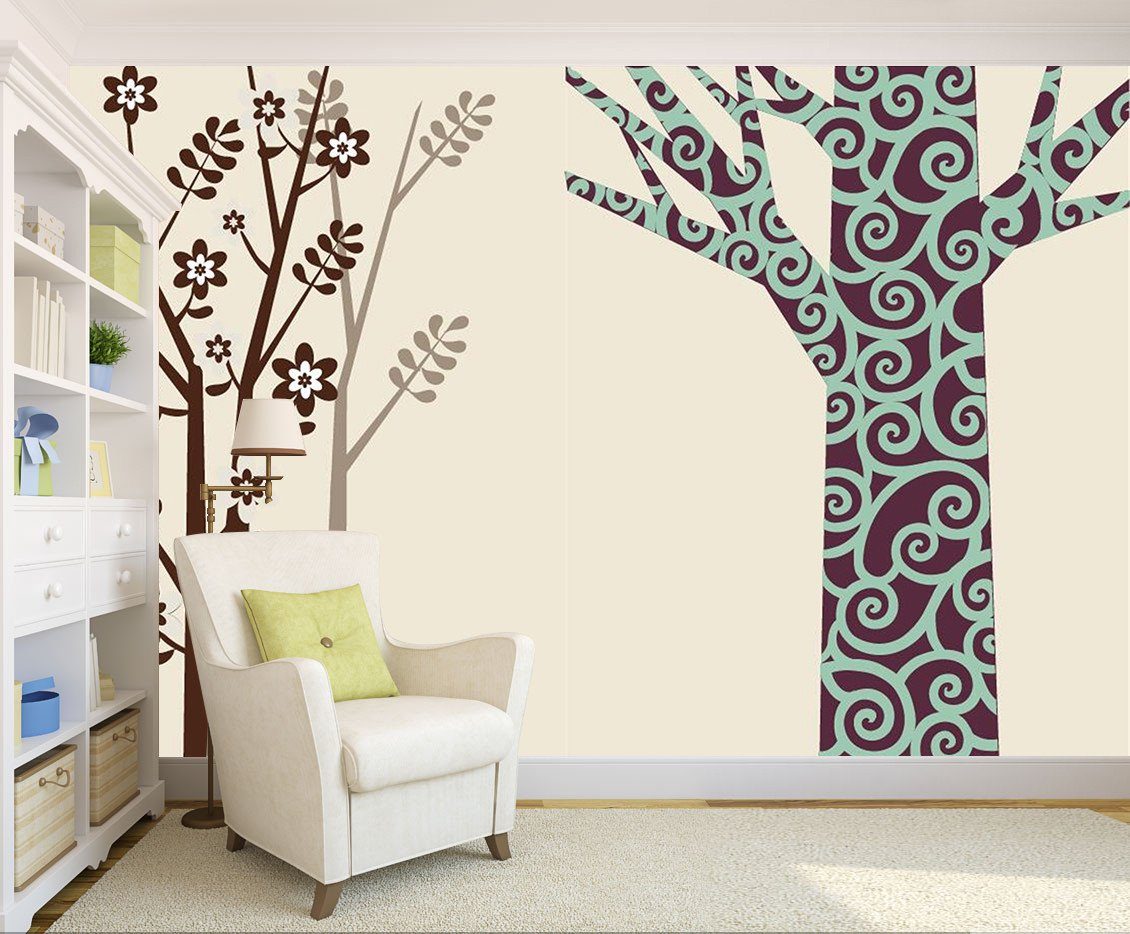 3D Flower Pattern Tree 272 Wallpaper AJ Wallpaper 