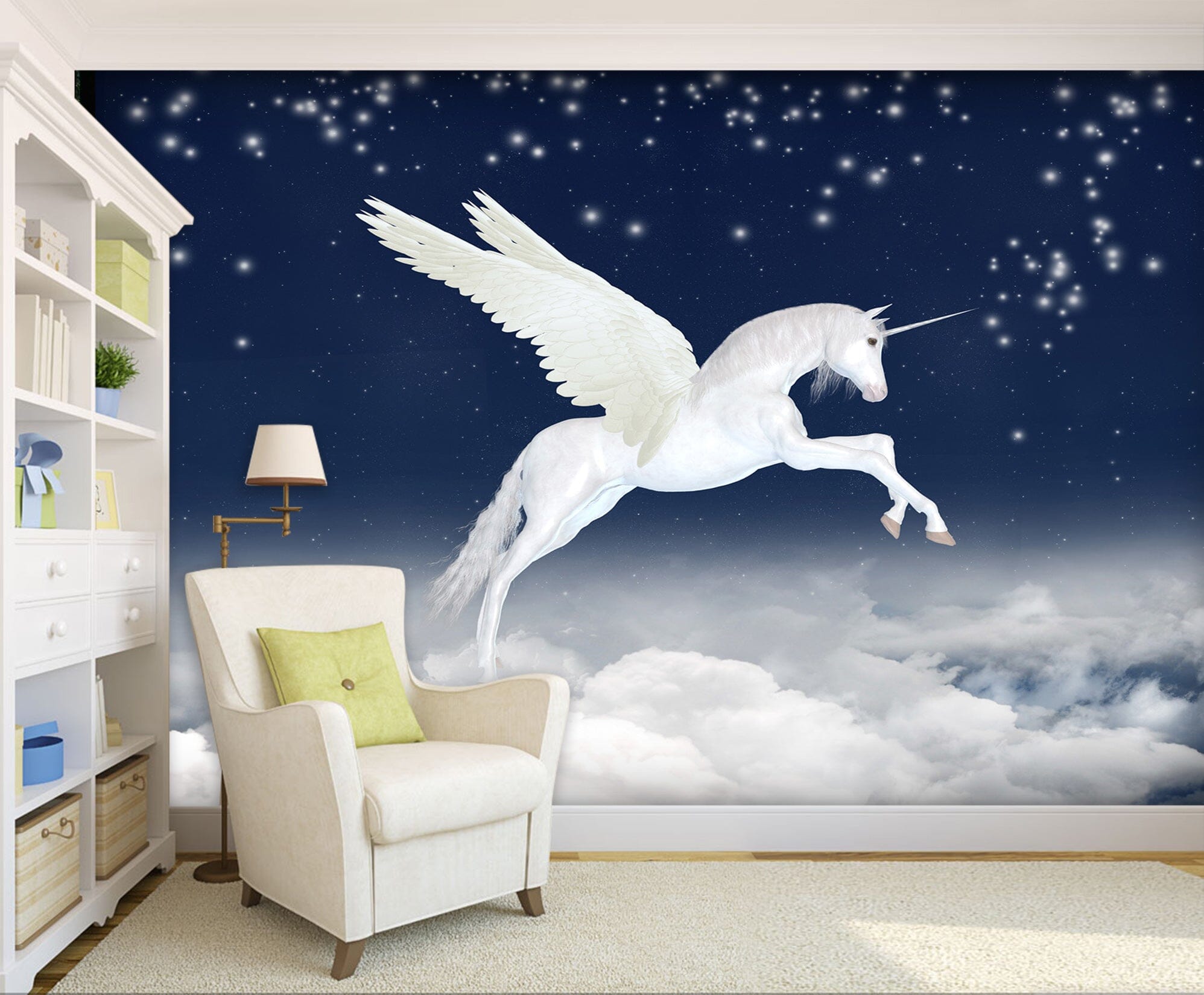 3D Winged Unicorn 1528 Wall Murals Wallpaper AJ Wallpaper 2 