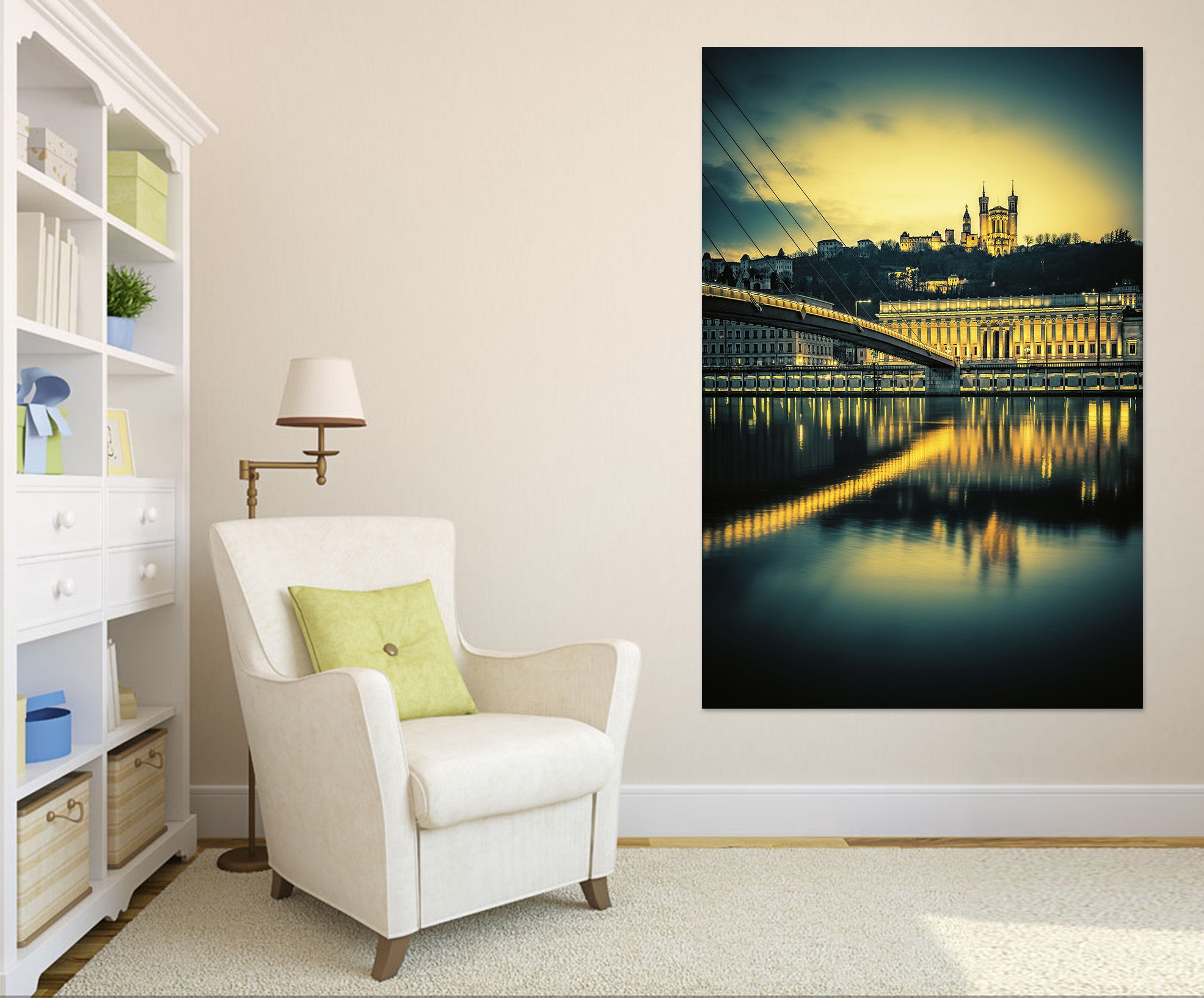 3D Villa Sunset 1004 Wall Sticker