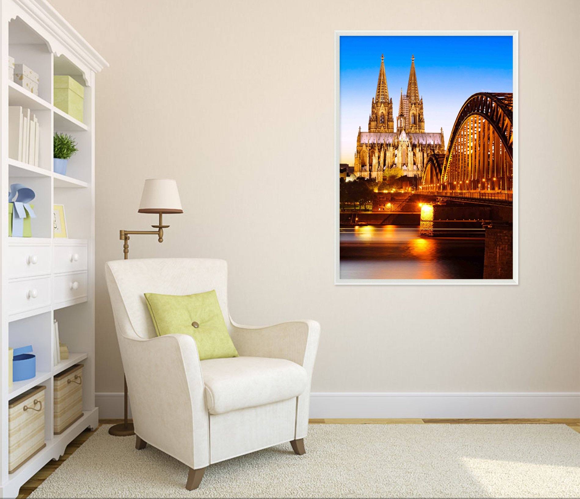 3D Light Castle 035 Fake Framed Print Painting Wallpaper AJ Creativity Home 