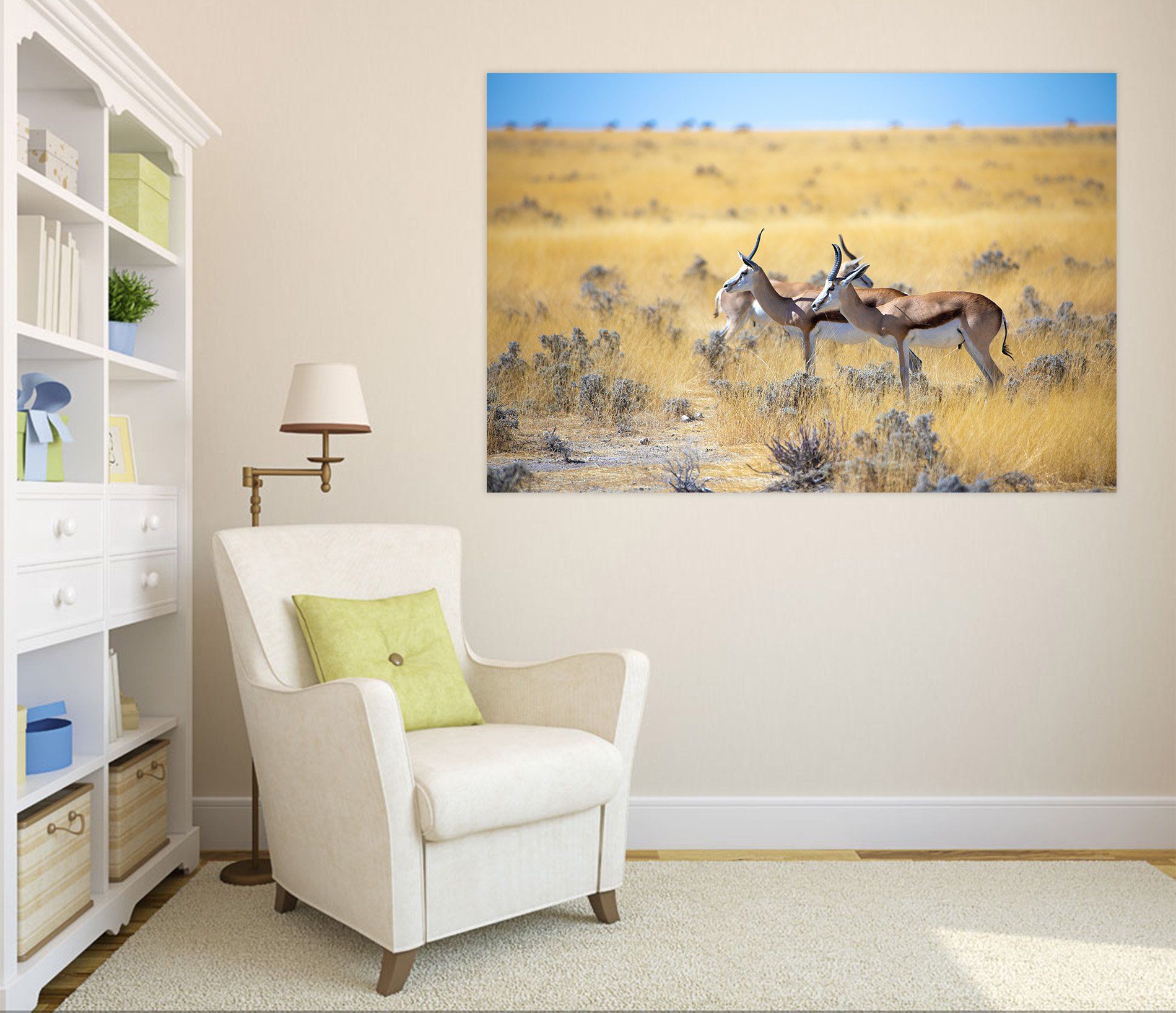 3D African Antelope 115 Animal Wall Stickers Wallpaper AJ Wallpaper 2 