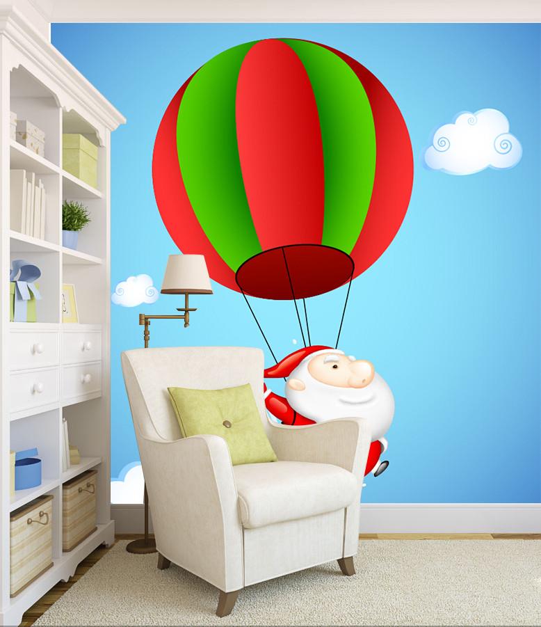 3D Father Christmas In Hot Air Balloon 65 Wallpaper AJ Wallpaper 