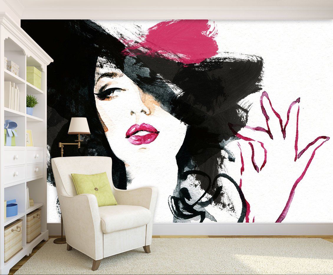 3D Charming Girl Hat 644 Wallpaper AJ Wallpaper 