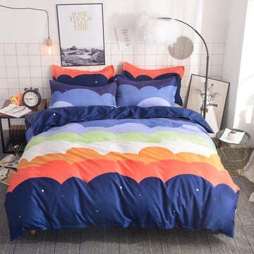 3D Color Wave 2104 Bed Pillowcases Quilt