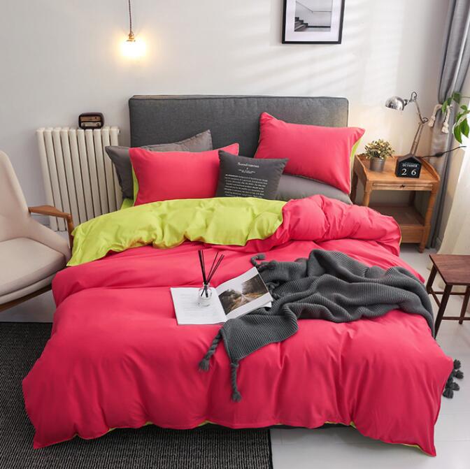3D Red Yellow 12119 Bed Pillowcases Quilt