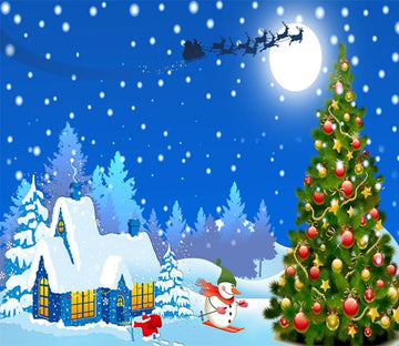 3D Christmas Tree And Christmas Night 6 Wallpaper AJ Wallpaper 