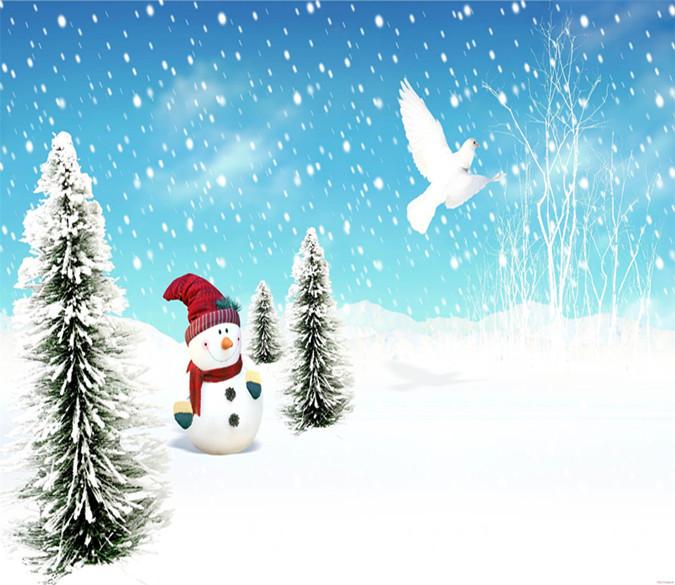 3D Christmas Snowflake Snowman 65 Wallpaper AJ Wallpaper 