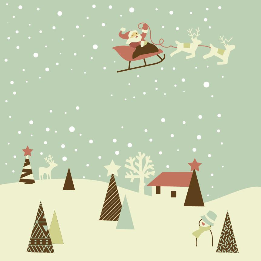 3D Father Christmas With His Reindeer 23 Wallpaper AJ Wallpaper 