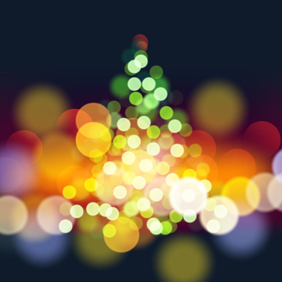 3D Colorful Christmas Tree Light Wallpaper AJ Wallpaper 