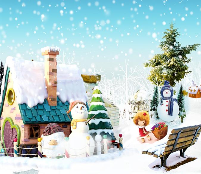 3D Christmas Snowman 112 Wallpaper AJ Wallpaper 
