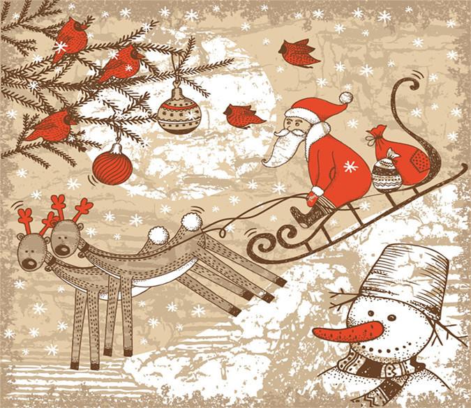 3D Father Christmas Skating 42 Wallpaper AJ Wallpaper 