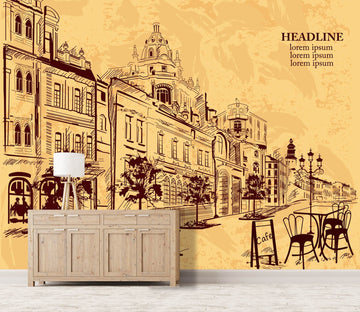 3D Graffiti Afternoon Tea 706 Wallpaper AJ Wallpaper 