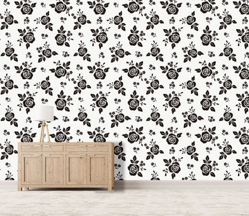 3D Black Flowers 405 Wallpaper AJ Wallpaper 