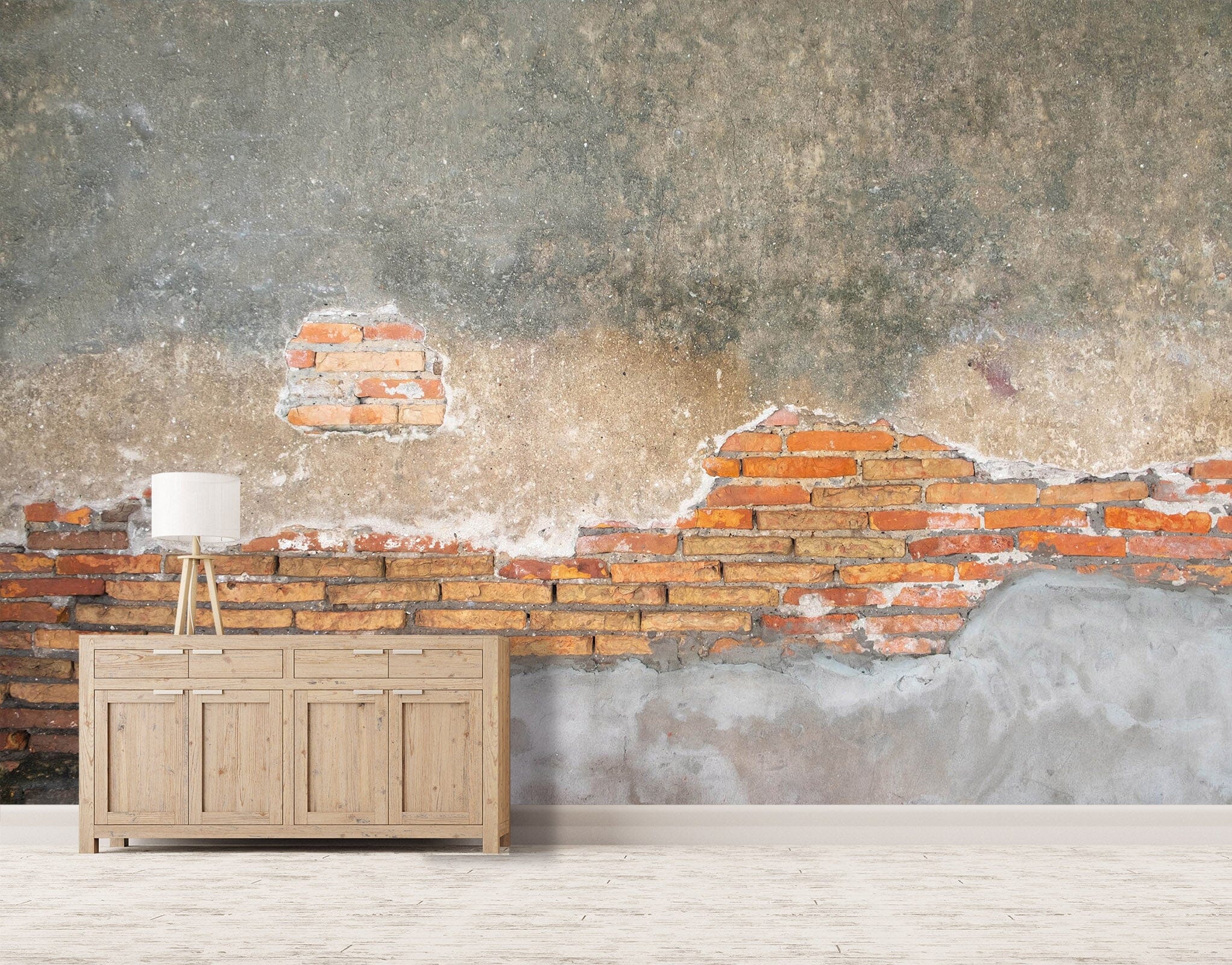 3D Concrete Brick Wall 101 Wall Murals Wallpaper AJ Wallpaper 2 