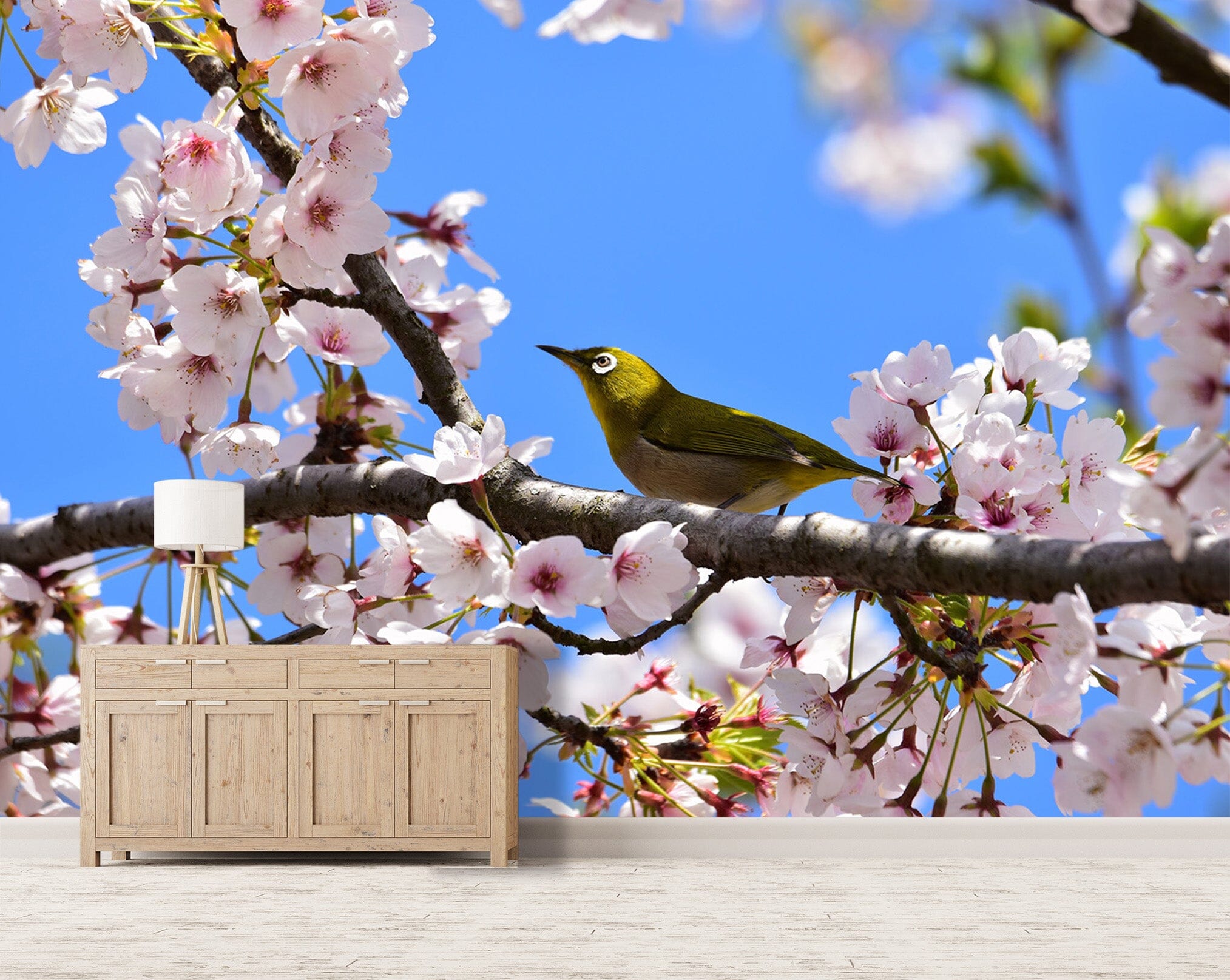 3D Peach Bird 135 Wall Murals Wallpaper AJ Wallpaper 2 