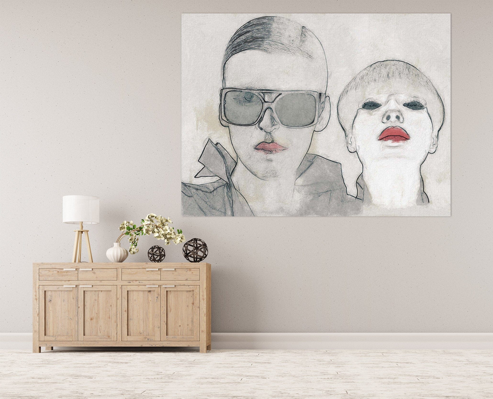 3D Sketches 016 Marco Cavazzana Wall Sticker Wallpaper AJ Wallpaper 2 