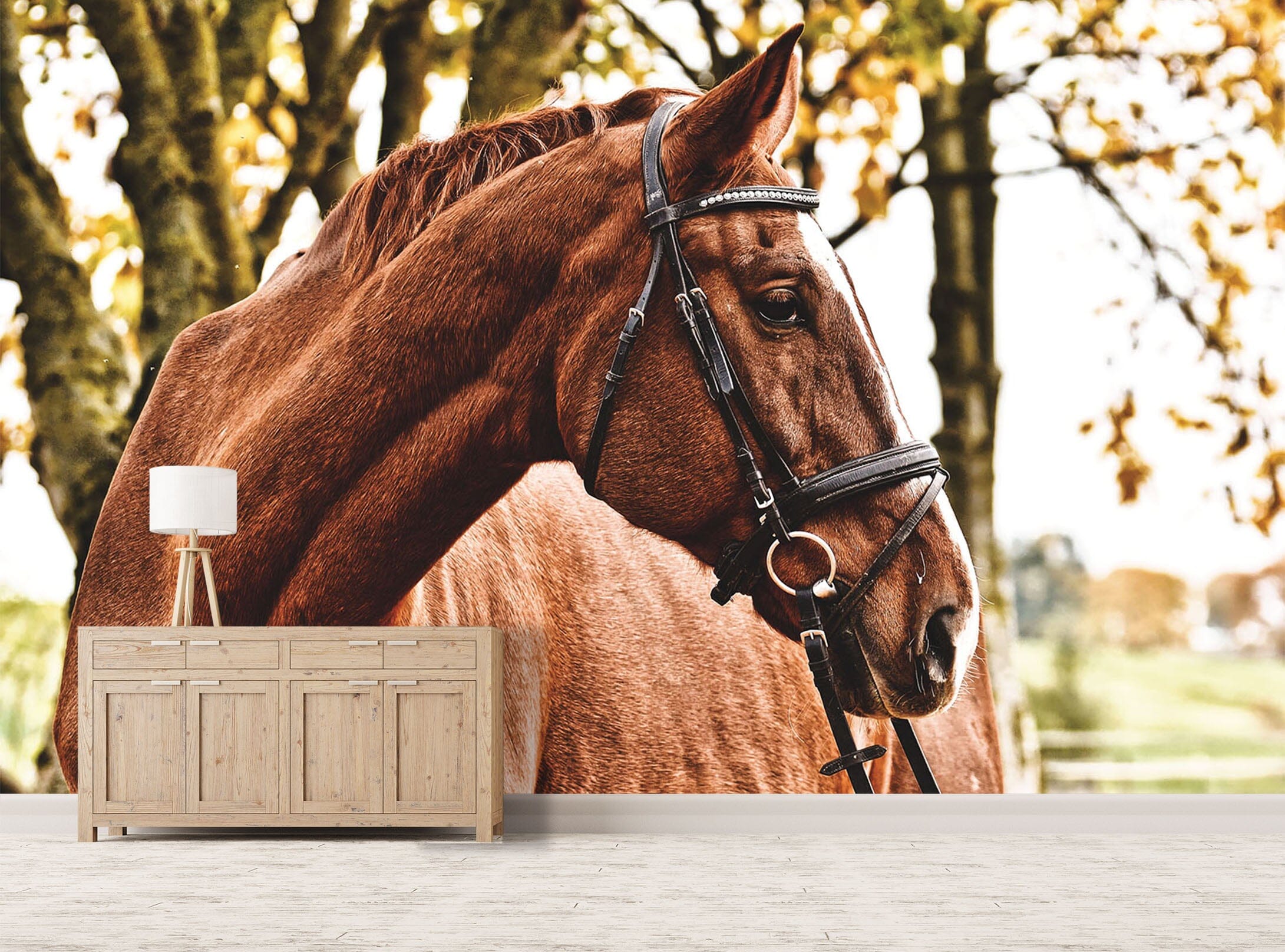3D Horse Tree 158 Wall Murals Wallpaper AJ Wallpaper 2 