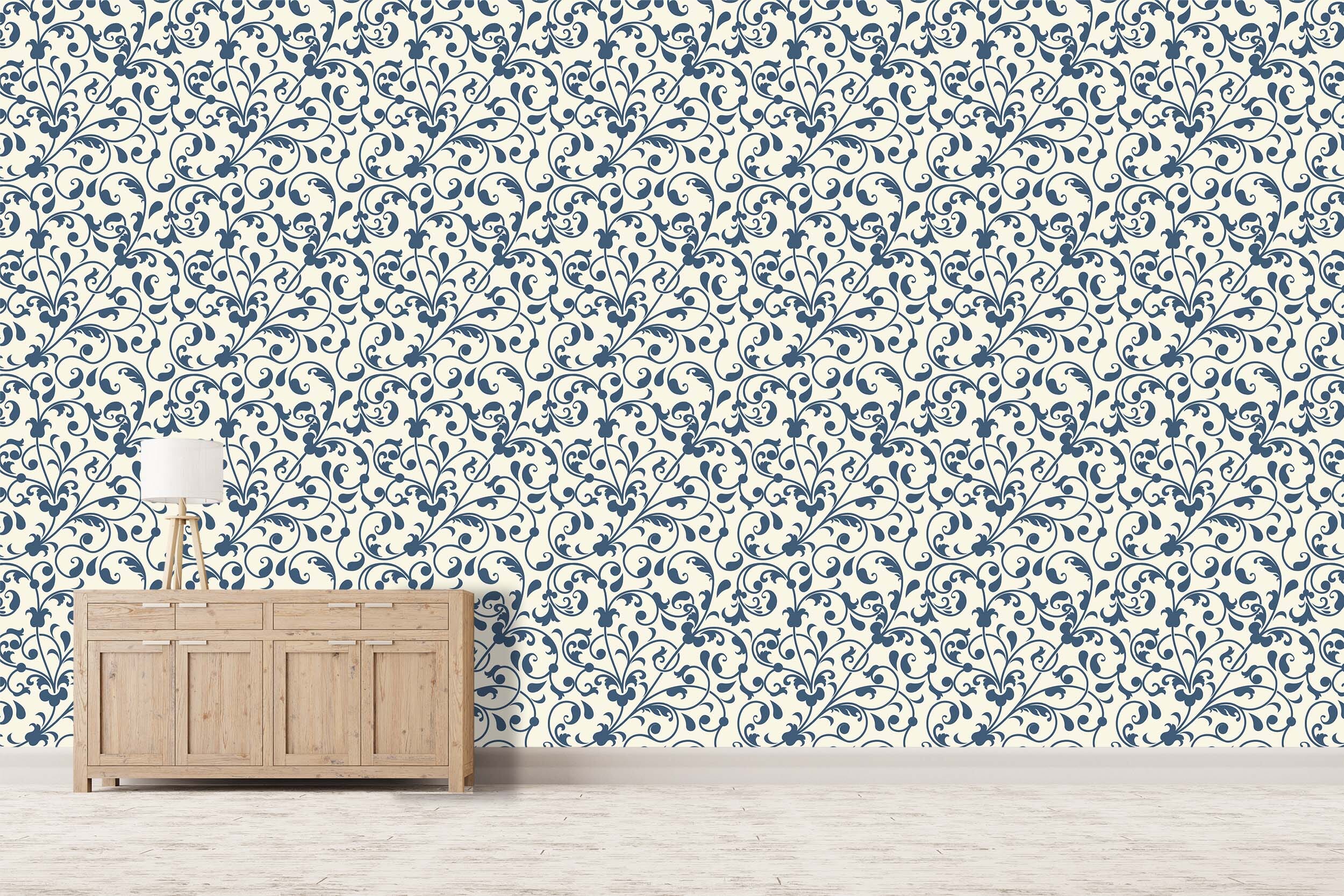 3D Blue Leaves 349 Wallpaper AJ Wallpaper 2 