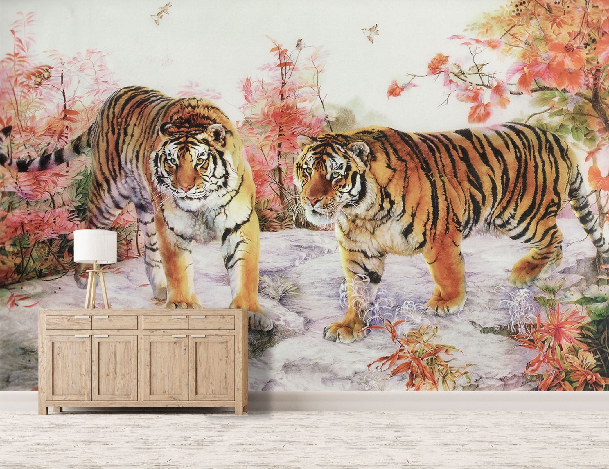 3D Tiger Painting 249 Wall Murals Wallpaper AJ Wallpaper 2 