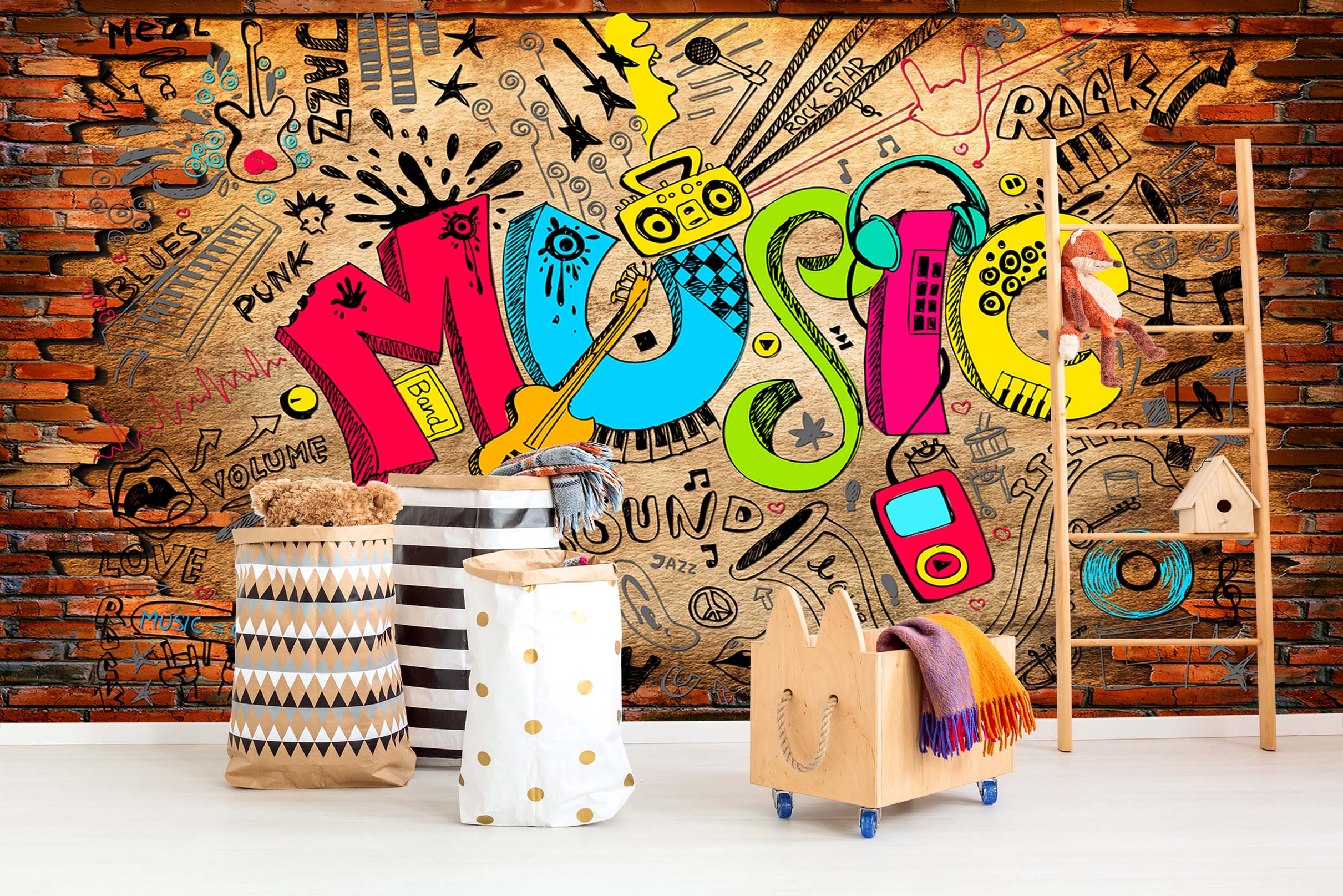 3D Music Characters 113 Wall Murals