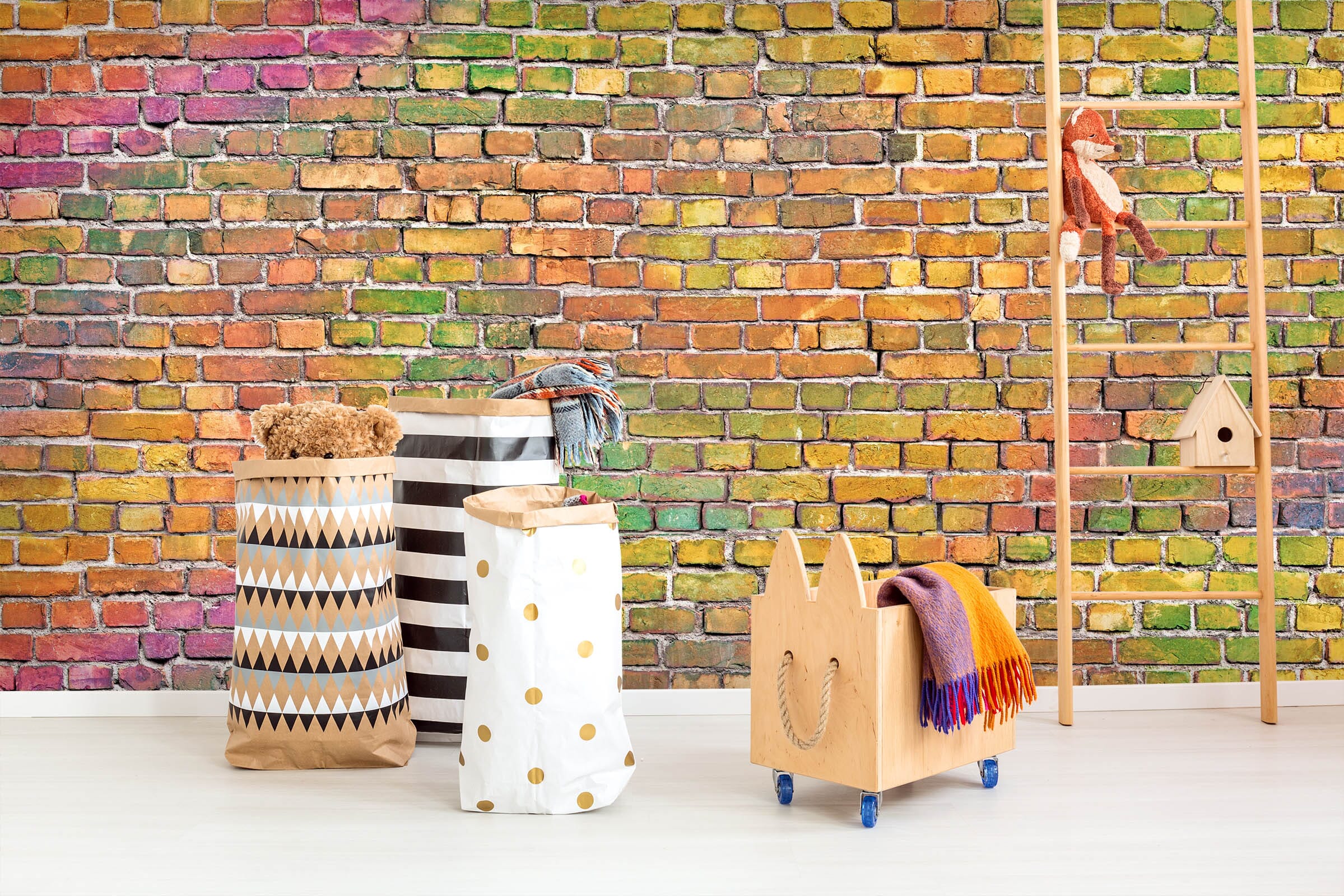 3D Colored Brick Wall 84 Wall Murals Wallpaper AJ Wallpaper 2 