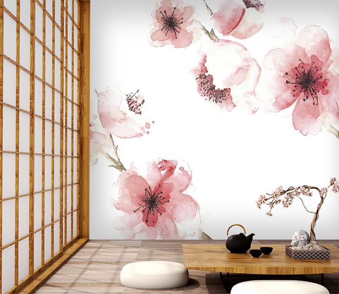 3D Plum Blossom 030 Wallpaper AJ Wallpaper 