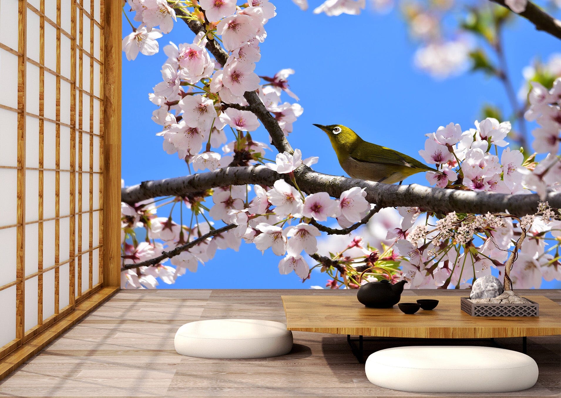 3D Peach Bird 135 Wall Murals Wallpaper AJ Wallpaper 2 