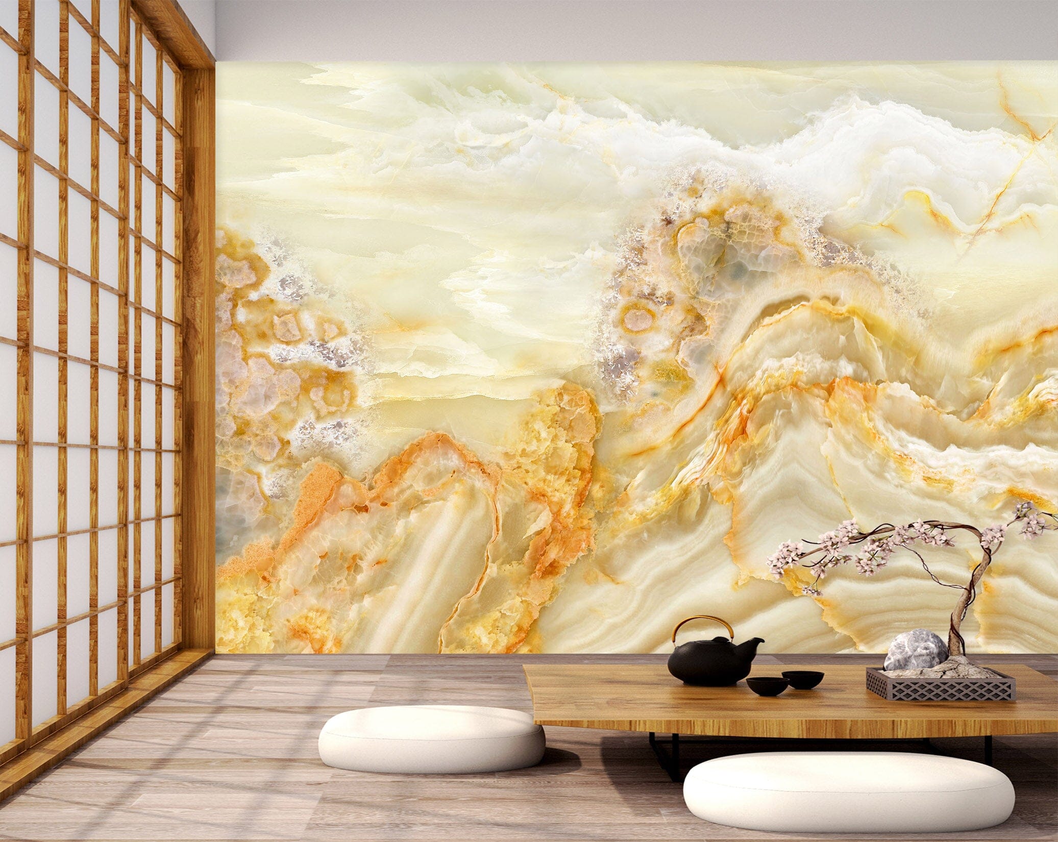 3D Yellow Valley 1510 Wall Murals Wallpaper AJ Wallpaper 2 
