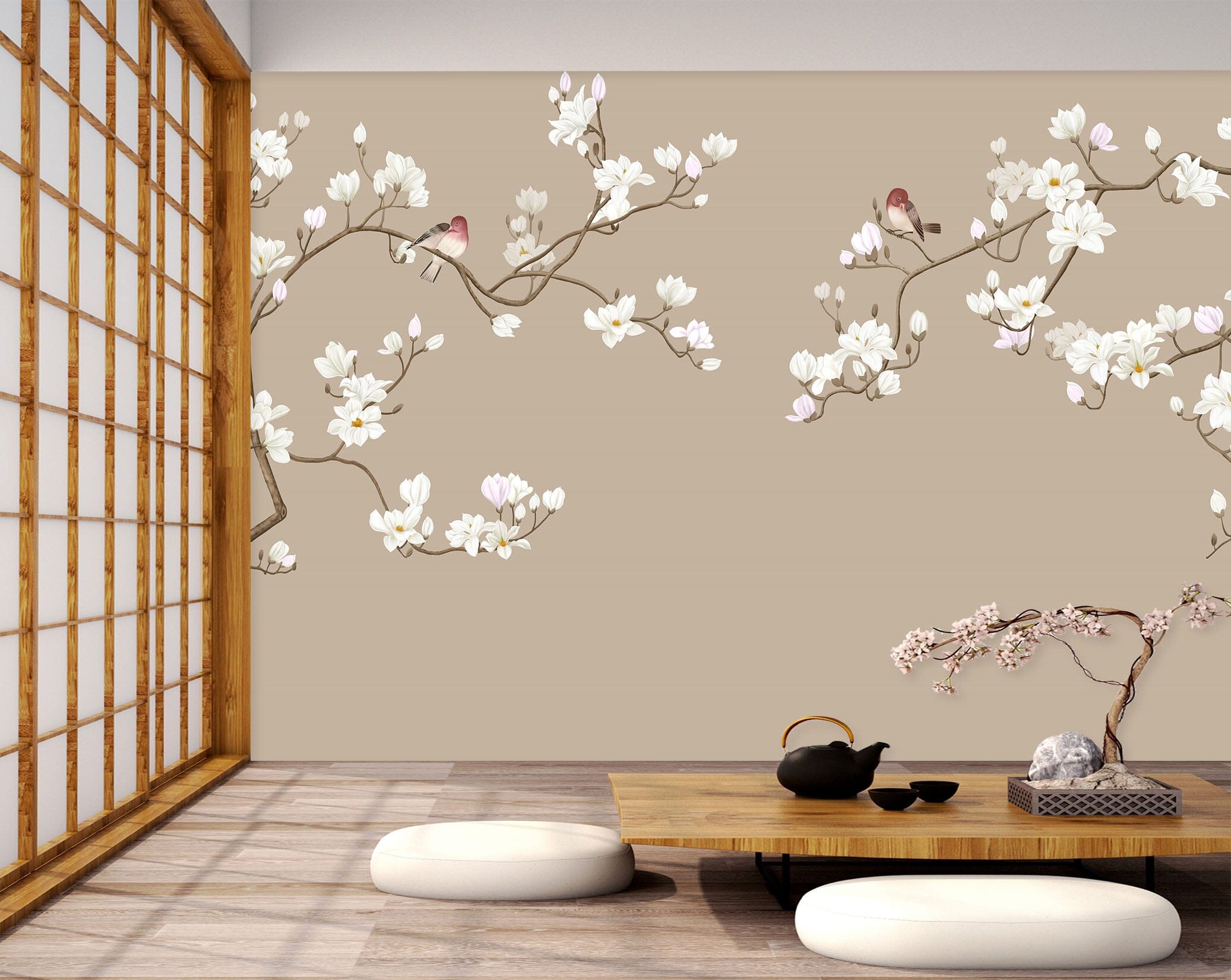 3D Peach Blossom 1439 Wall Murals Wallpaper AJ Wallpaper 2 