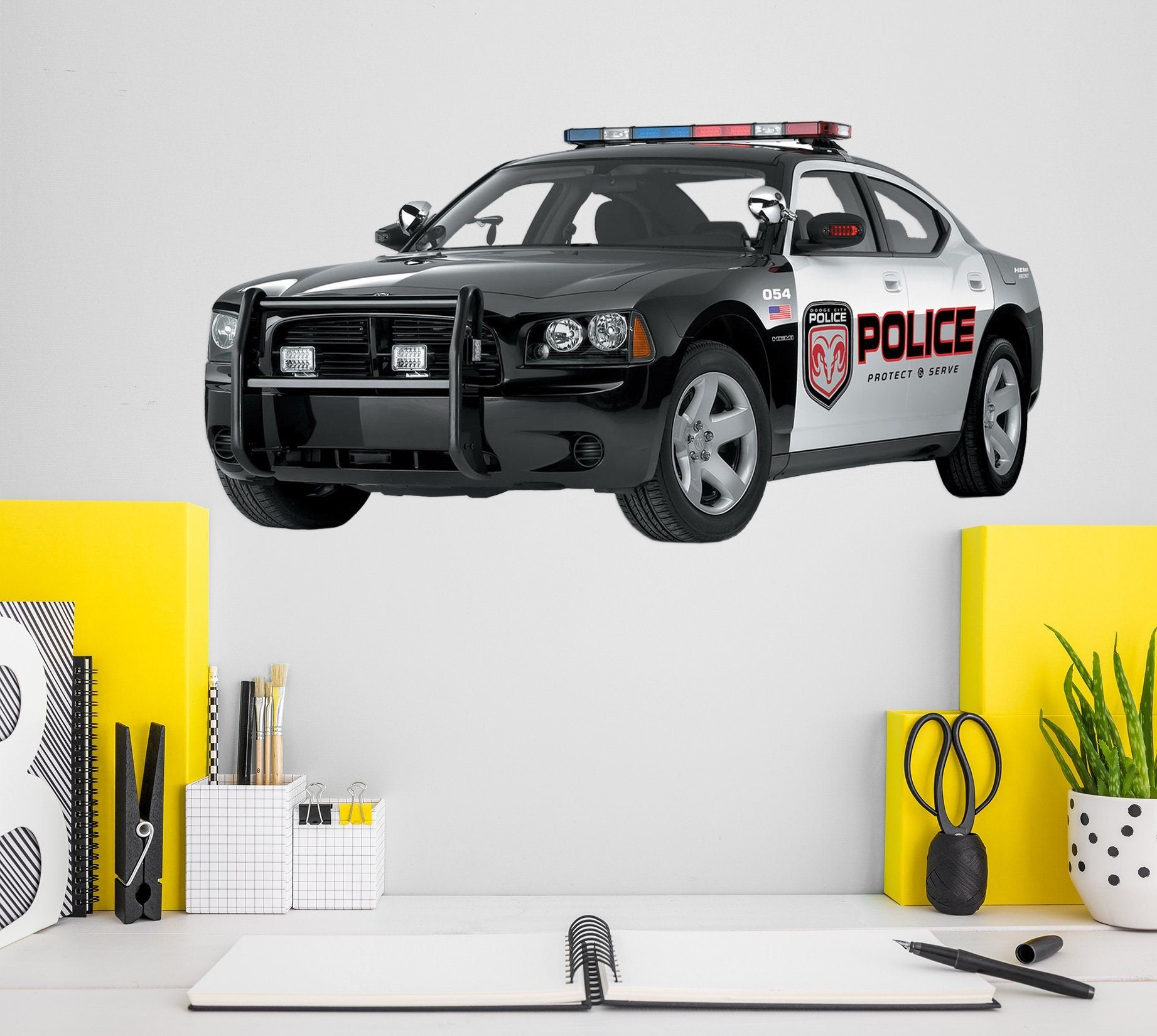 3D American Police Car 0003 Vehicles Wallpaper AJ Wallpaper 