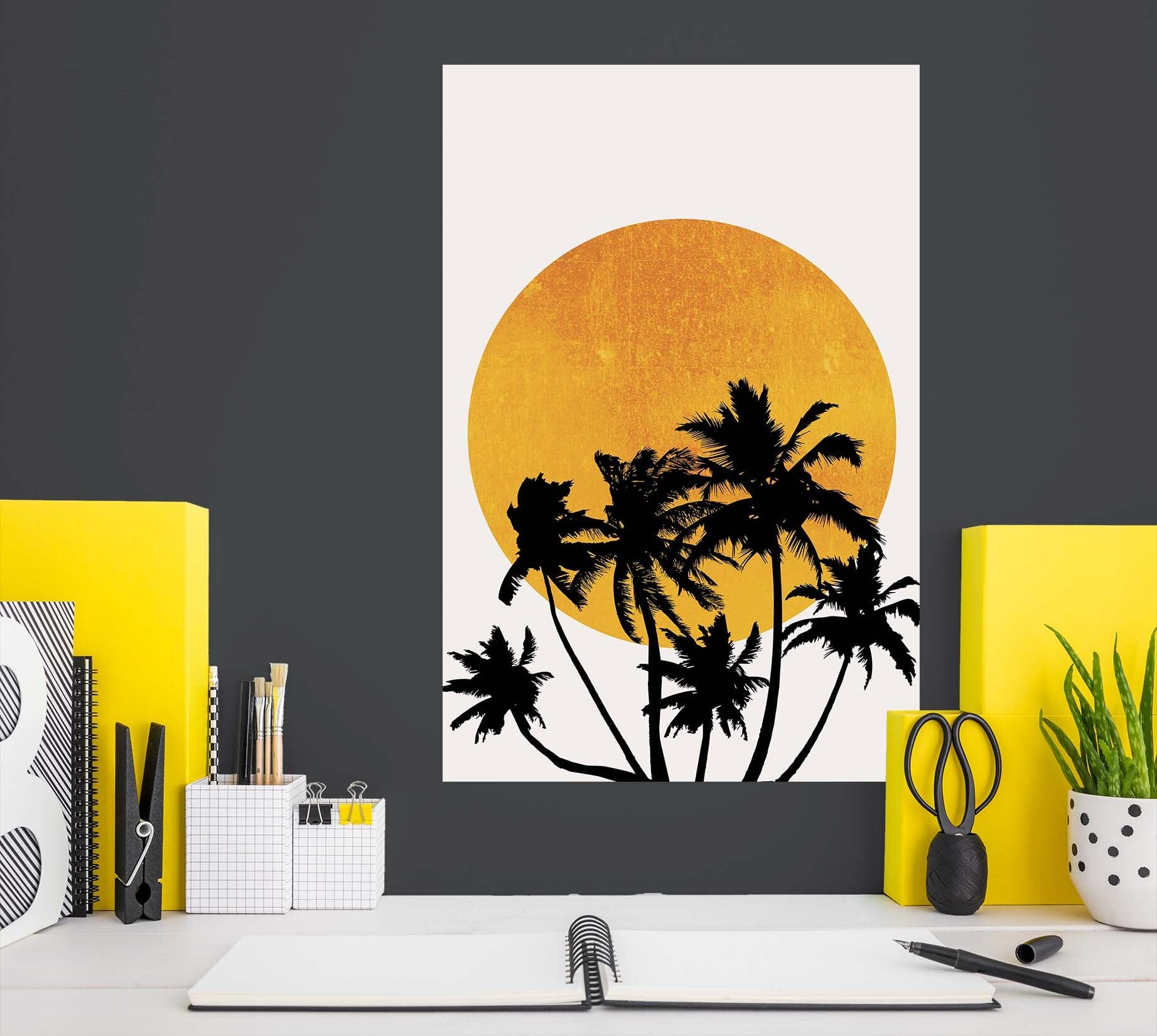 3D Sun Coconut 183 Boris Draschoff Wall Sticker Wallpaper AJ Wallpaper 2 