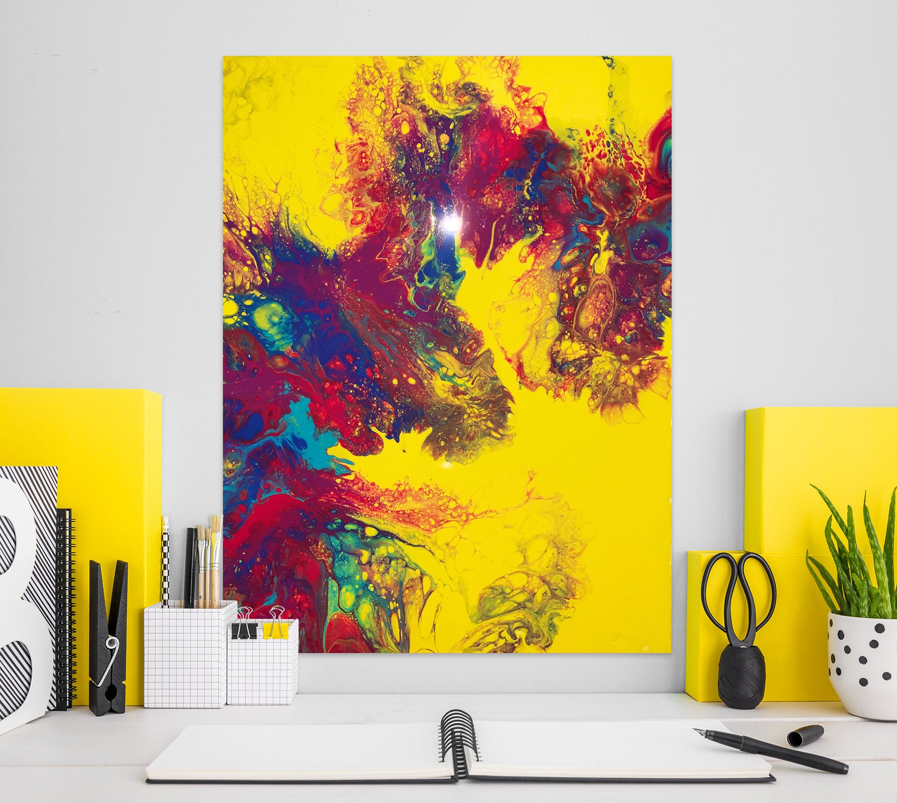 3D Yellow Colorful Pattern 8171 Valerie Latrice Wall Sticker