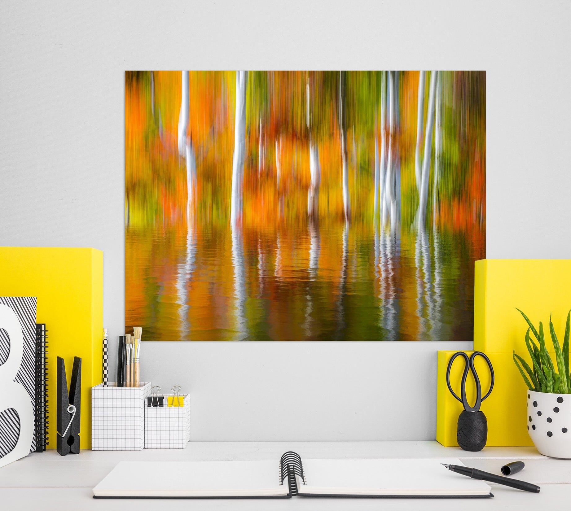3D Orange Reflection 190 Marco Carmassi Wall Sticker Wallpaper AJ Wallpaper 2 