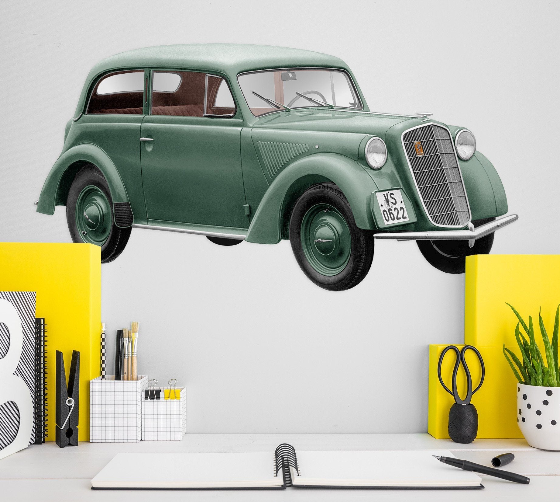 3D Opel Light Green 0218 Vehicles Wallpaper AJ Wallpaper 