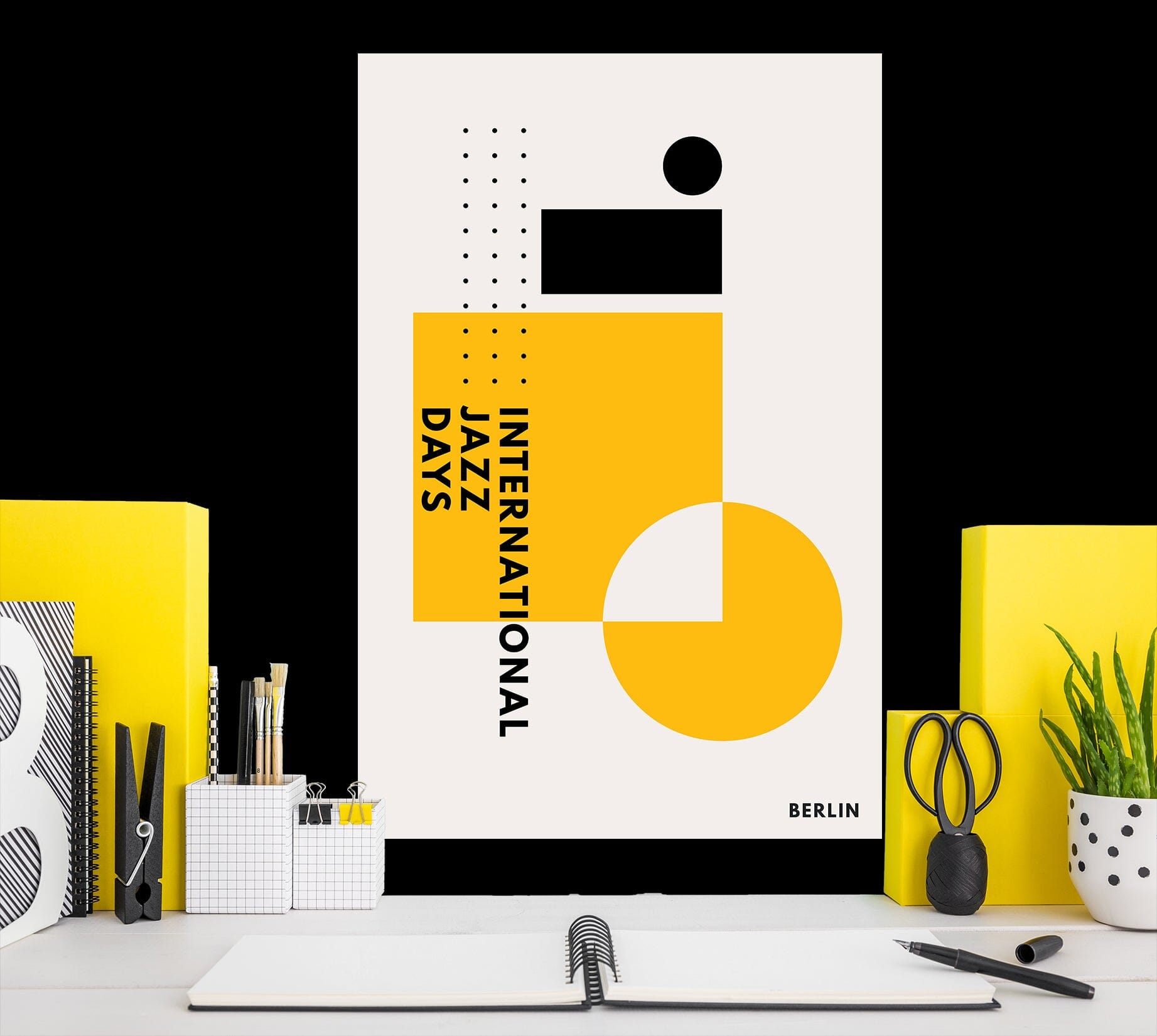 3D Yellow Square 158 Boris Draschoff Wall Sticker Wallpaper AJ Wallpaper 2 